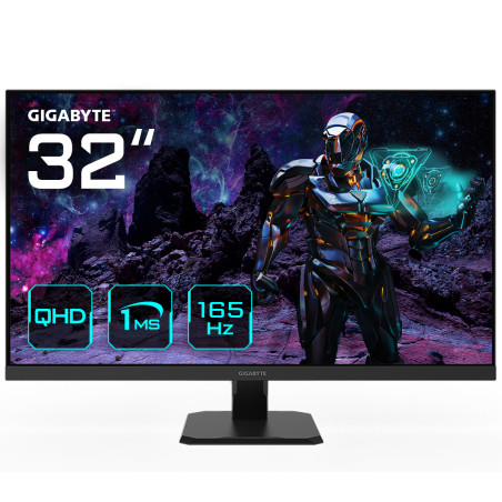 GIGABYTE GS32Q 31.5" Monitor da Gioco QHD - 2560 x 1440, 165Hz, 1ms, 300 cd m², FreeSync Premium, HDR Ready, HDMI 2.0,