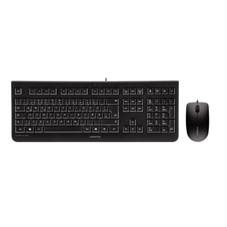 CHERRY DC 2000 keyboard Mouse included Universal USB Spanish Black