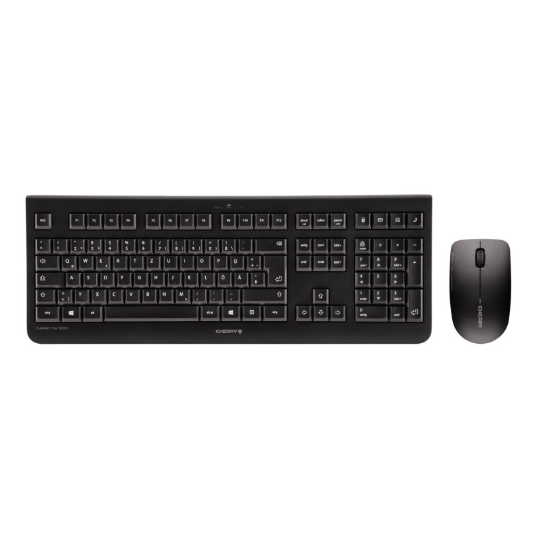 CHERRY DW 3000 keyboard Mouse included RF Wireless Spanish Black CHERRY DW 3000 keyboard Mouse included RF Wireless Spanish Black
