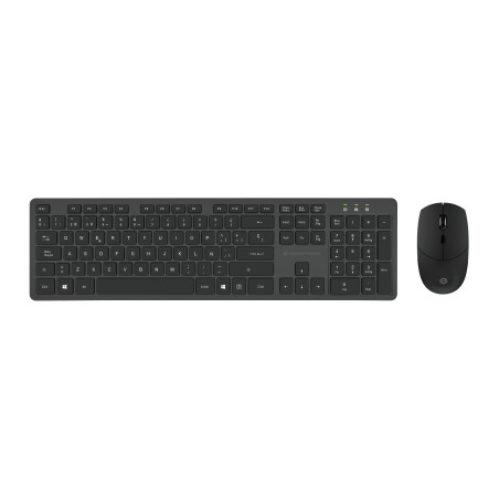 Conceptronic ORAZIO01ES tastiera Mouse incluso Ufficio RF Wireless QWERTY Spagnolo Nero