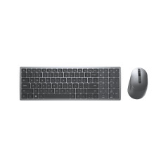 DELL KM7120W keyboard Mouse included Medical RF Wireless + Bluetooth QWERTY Spanish Gray, Titanium
