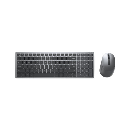 DELL KM7120W keyboard Mouse included Medical RF Wireless + Bluetooth QWERTY Spanish Gray, Titanium