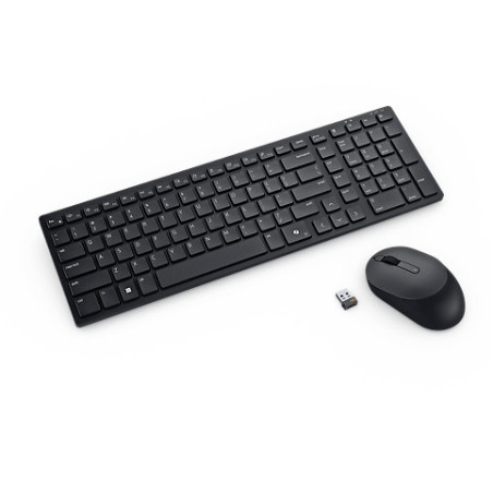DELL KM555 tastiera Mouse incluso Universale RF senza fili + Bluetooth QWERTY Spagnolo Nero