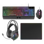 Mars Gaming MCP124PRO keyboard Mouse included USB QWERTY Spanish Black