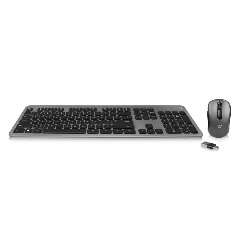 Ewent EW3272 keyboard Mouse included Universal RF Wireless QWERTY Spanish Black Ewent EW3272 keyboard Mouse included Universal RF Wireless QWERTY Spanish Black