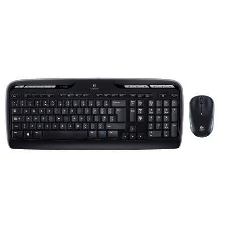 Logitech Wireless Combo MK330 keyboard Mouse included Office USB QWERTY US International Black