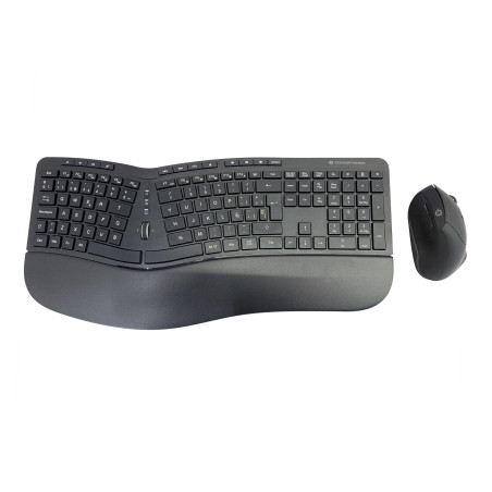Conceptronic ORAZIO02ES keyboard Mouse included Office RF Wireless QWERTY Spanish Black