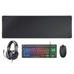Mars Gaming MCP-RGB3 tastiera Mouse incluso USB QWERTY Spagnolo Nero