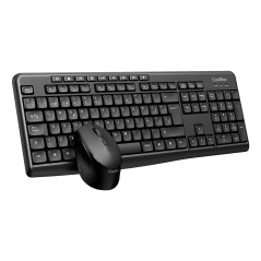CoolBox COO-KTR-03W keyboard Mouse included Home Office RF Wireless QWERTY Spanish Black