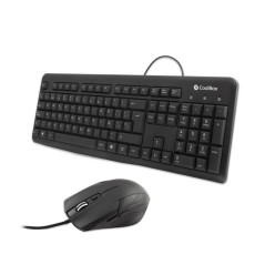 CoolBox COO-KTR-01U keyboard Mouse included Office USB QWERTY Black