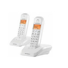 Motorola S12 Duo DECT telephone Caller ID White