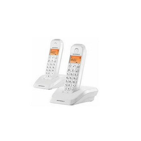 Motorola S12 Duo DECT telephone Caller ID White