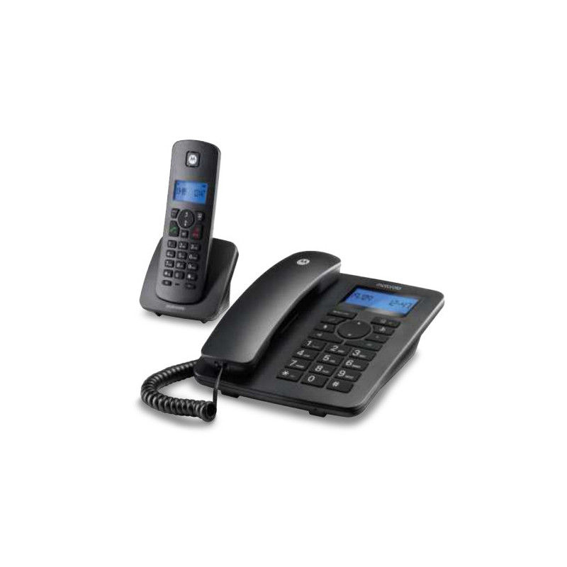 Motorola C4201 Analog/DECT telephone Caller ID Black