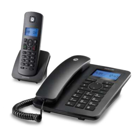 Motorola C4201 Analog DECT telephone Caller ID Black