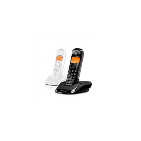 Motorola S12 Duo DECT telephone Caller ID Black, White