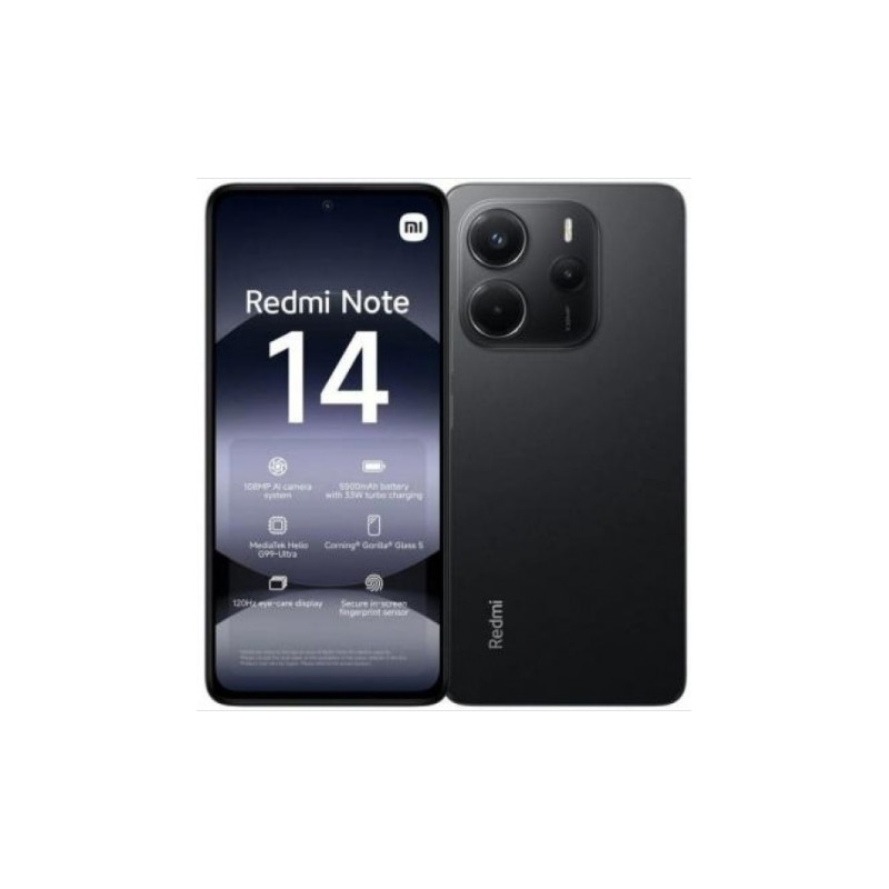 XIAOMI REDMI NOTE 14 6+128GB DS 4G MIDNIGHT BLACK OEM