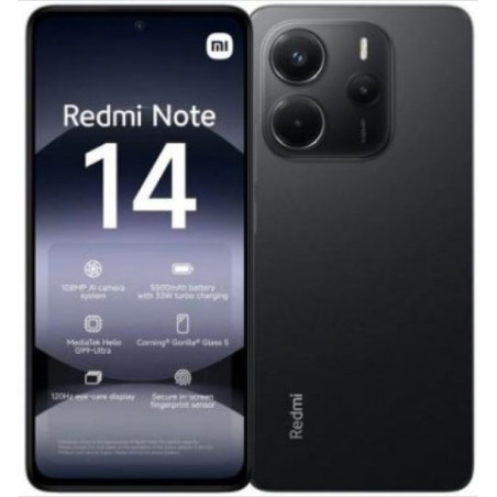 XIAOMI REDMI NOTE 14 6+128GB DS 4G MIDNIGHT BLACK OEM