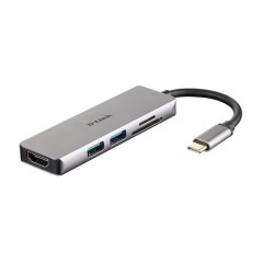 D-Link DUB-M530 laptop dock port replicator Wired USB 3.2 Gen 1 (3.1 Gen 1) Type-C Aluminum