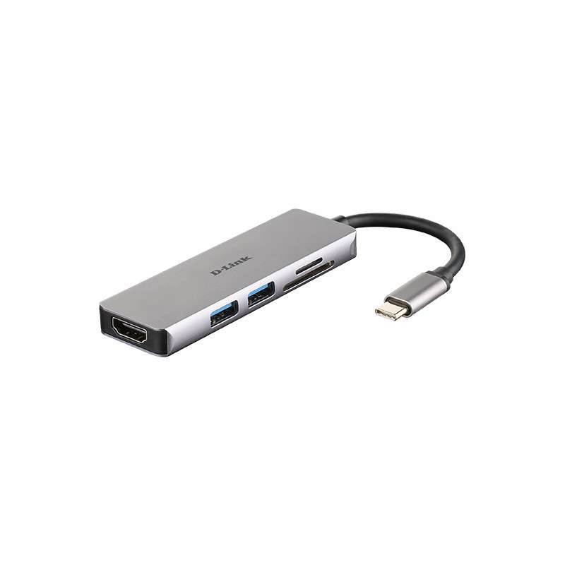 D-Link DUB-M530 laptop dock/port replicator Wired USB 3.2 Gen 1 (3.1 Gen 1) Type-C Aluminum
