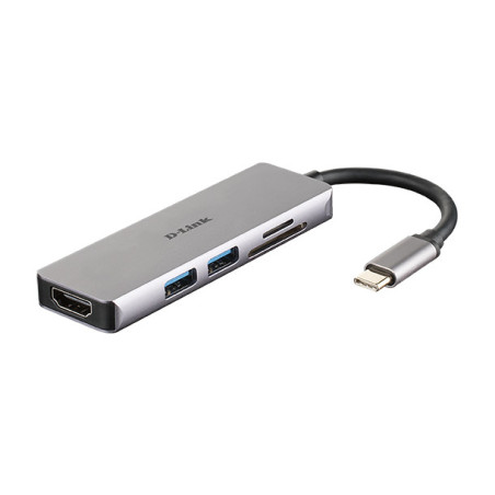 D-Link DUB-M530 laptop dock/port replicator Wired USB 3.2 Gen 1 (3.1 Gen 1) Type-C Aluminum