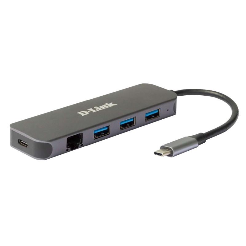 D-Link DUB-2334 laptop dock/port replicator Wired USB Type-C Gray D-Link DUB-2334 laptop dock/port replicator Wired USB Type-C Gray