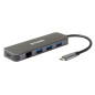 D-Link DUB-2334 laptop dock/port replicator Wired USB Type-C Gray D-Link DUB-2334 laptop dock/port replicator Wired USB Type-C Gray
