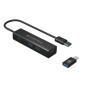 Conceptronic HUBBIES06B interface hub USB 3.2 Gen 1 (3.1 Gen 1) Type-A 5000 Mbit/s Black Conceptronic HUBBIES06B interface hub USB 3.2 Gen 1 (3.1 Gen 1) Type-A 5000 Mbit/s Black