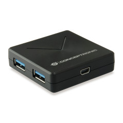 Conceptronic HUBBIES02B hub di interfaccia USB 3.2 Gen 1 (3.1 Gen 1) Mini-B 5000 Mbit s Nero