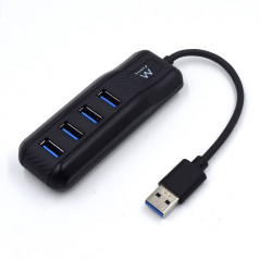 Ewent EW1138 interface hub USB 3.2 Gen 1 (3.1 Gen 1) Type-A 5000 Mbit s Black
