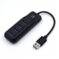 Ewent EW1138 interface hub USB 3.2 Gen 1 (3.1 Gen 1) Type-A 5000 Mbit/s Black Ewent EW1138 interface hub USB 3.2 Gen 1 (3.1 Gen 1) Type-A 5000 Mbit/s Black