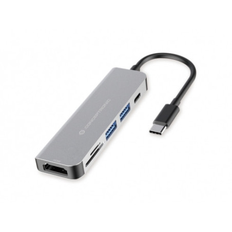 Conceptronic DONN02G laptop dock/port replicator USB 3.2 Gen 1 (3.1 Gen 1) Type-C Aluminum