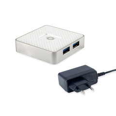 Conceptronic HUBBIES03W interface hub USB 3.2 Gen 1 (3.1 Gen 1) Micro-B 5000 Mbit s White