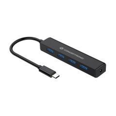Conceptronic CTC4USB3 interface hub USB 3.2 Gen 1 (3.1 Gen 1) Type-C 5000 Mbit s Black
