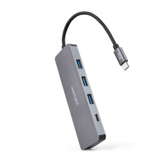 Nanocable 10.16.4409 interface hub USB 3.2 Gen 1 (3.1 Gen 1) Type-C 5 Mbit s Gray