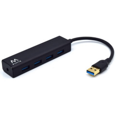 Ewent EW1136 hub di interfaccia USB 3.2 Gen 1 (3.1 Gen 1) Type-A 480 Mbit s Nero