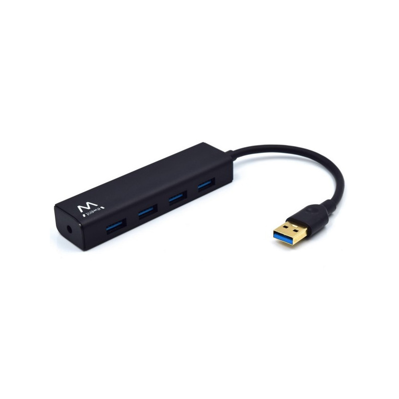 Ewent EW1136 hub di interfaccia USB 3.2 Gen 1 (3.1 Gen 1) Type-A 480 Mbit/s Nero