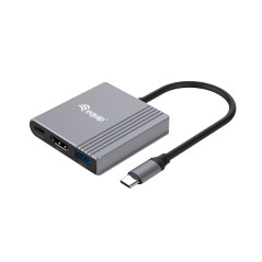 Equip 133488 USB graphics adapter 3840 x 2160 pixels Black, Gray