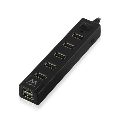 Ewent EW1130 hub di interfaccia 480 Mbit/s Nero
