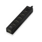 Ewent EW1130 interface hub 480 Mbit/s Black