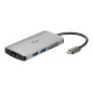 D-Link DUB-M810 laptop dock/port replicator Wired USB 3.2 Gen 1 (3.1 Gen 1) Type-C Aluminum