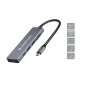 Conceptronic DONN23G replicatore di porte e docking station per laptop Cablato USB 3.2 Gen 1 (3.1 Gen 1) Type-C Grigio Conceptronic DONN23G replicatore di porte e docking station per laptop Cablato USB 3.2 Gen 1 (3.1 Gen 1) Type-C Grigio