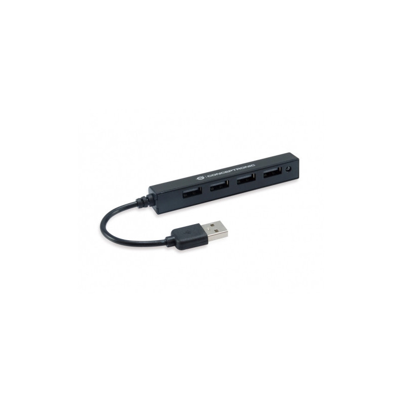 Conceptronic HUBBIES05B interface hub USB 2.0 480 Mbit/s Black Conceptronic HUBBIES05B interface hub USB 2.0 480 Mbit/s Black