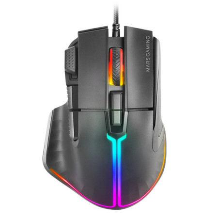 Mars Gaming MMXT mouse Mano destra USB tipo A Ottico 12800 DPI
