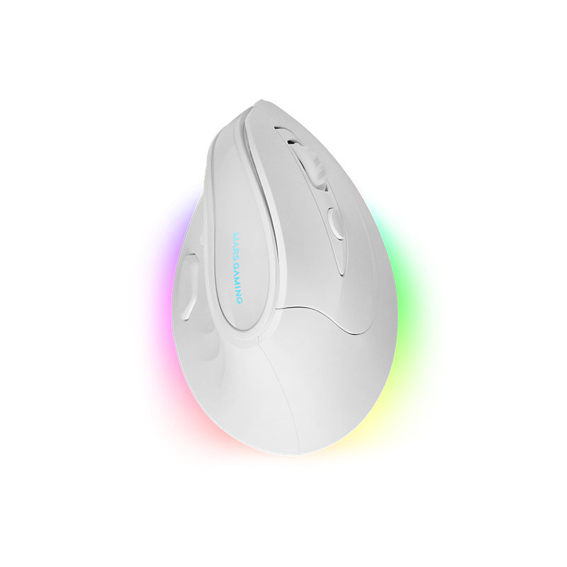 Mars Gaming MMSKW mouse Mano destra RF senza fili + Bluetooth Ottico 8400 DPI