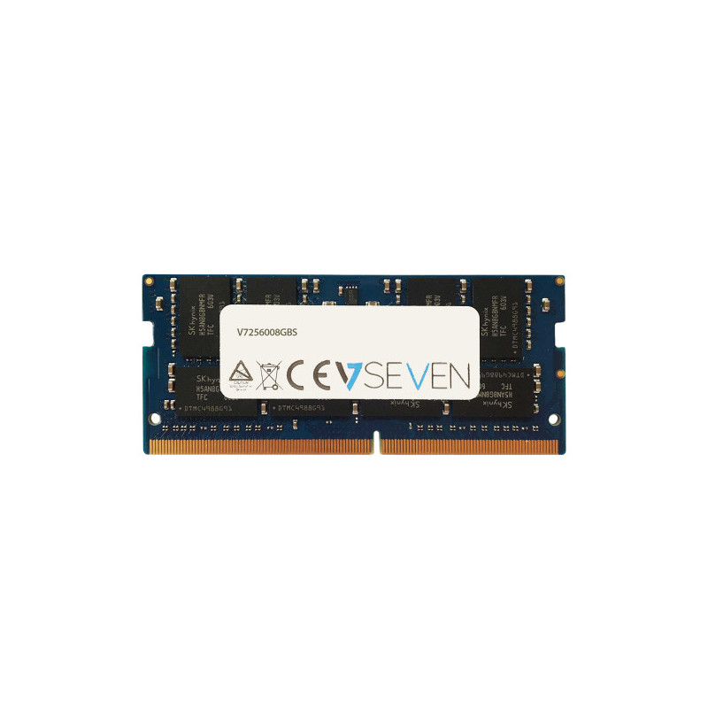 V7 V7256008GBS memoria 8 GB 1 x 8 GB DDR4 3200 MHz V7 V7256008GBS memoria 8 GB 1 x 8 GB DDR4 3200 MHz