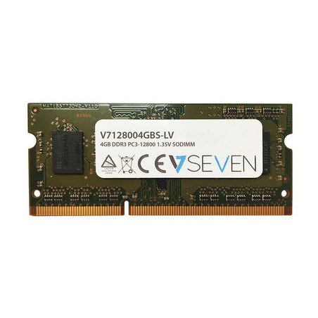 V7 V7128004GBS-LV memory module 4 GB 1 x 4 GB DDR3 1600 MHz