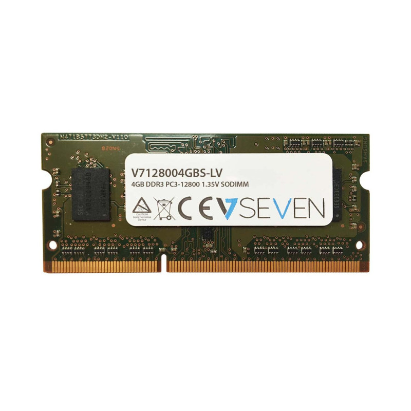 V7 4GB DDR3 1600MHz SO-DIMM memory module 1 x 4 GB V7 4GB DDR3 1600MHz SO-DIMM memory module 1 x 4 GB