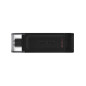 Kingston Technology DataTraveler 70 USB flash drive 64 GB USB Type-C 3.2 Gen 1 (3.1 Gen 1) Black Kingston Technology DataTraveler 70 USB flash drive 64 GB USB Type-C 3.2 Gen 1 (3.1 Gen 1) Black