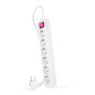 Nanocable 10.37.0006 power extension 55.1" (1.4 m) 6 AC outlet(s) Indoor White