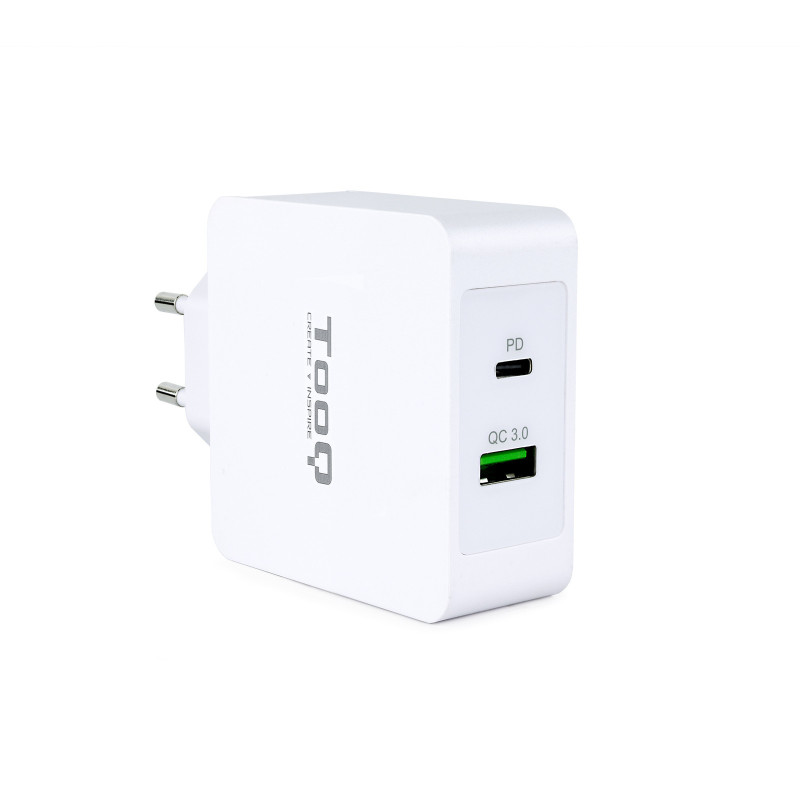 TooQ TQWC-2SC03WT mobile device charger Universal White AC Fast charging Indoor TooQ TQWC-2SC03WT mobile device charger Universal White AC Fast charging Indoor